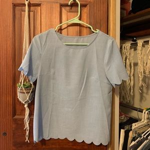 cute edge shirt pastel blue